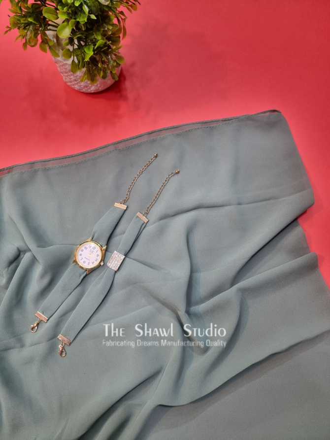 Hijab + Watch + Bracelet – GREY