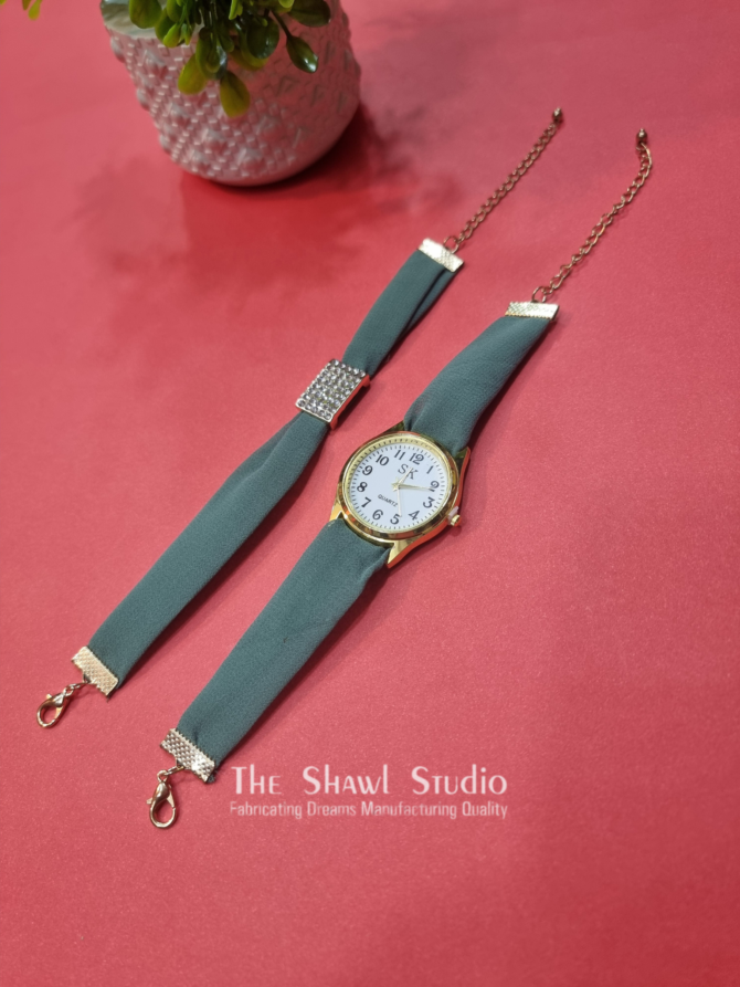 Hijab + Watch + Bracelet – GREY