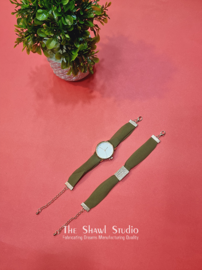 Hijab + Watch + Bracelet - Crocodile