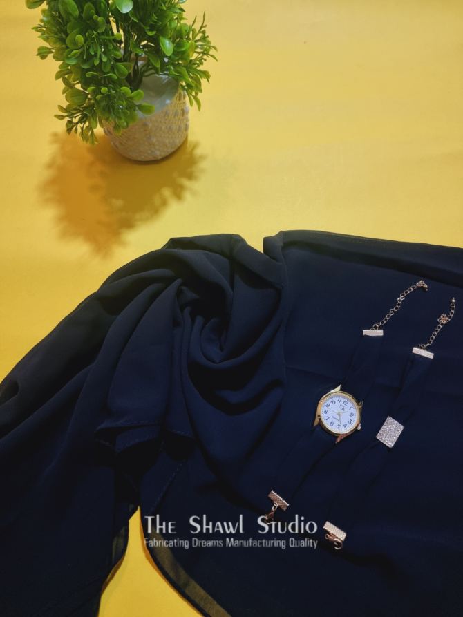 Hijab + Watch + Bracelet – BLACK