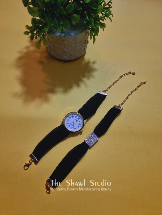 Hijab + Watch + Bracelet – BLACK