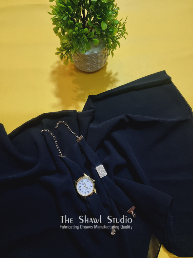 Hijab + Watch + Bracelet – BLACK