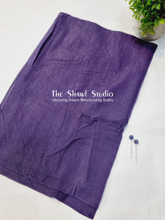 Shimmer Crinkle Chiffon – Violet